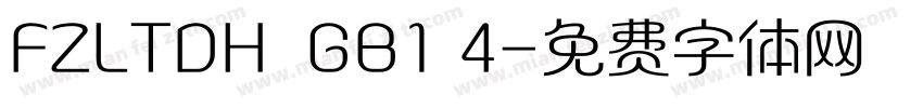 FZLTDH  GB1 4字体转换